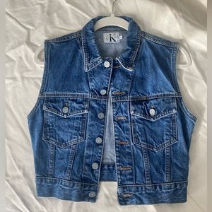 Calvin Klein Denim Jacket Vest